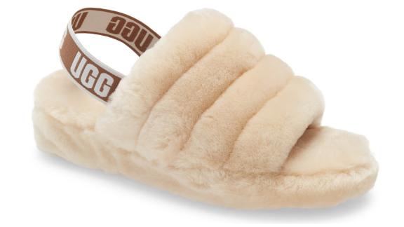 Ugg Fluff Yeah Genuine Shearling Slingback Sandal