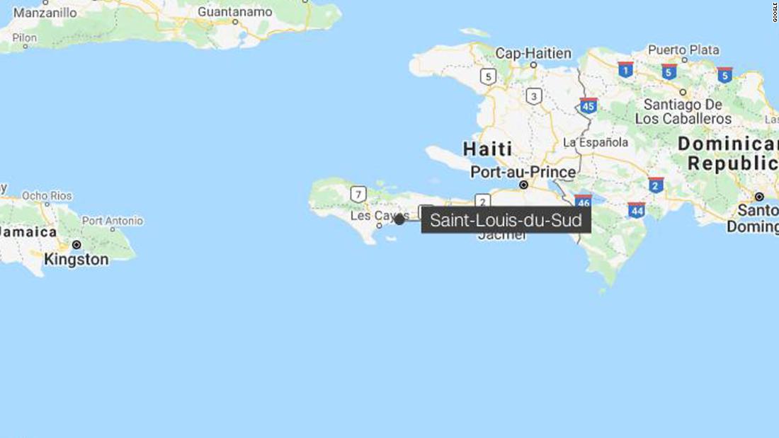 210814090929 Map Saint Louis Du Sud Haiti Earthquake 08 14 2021 Super Tease 