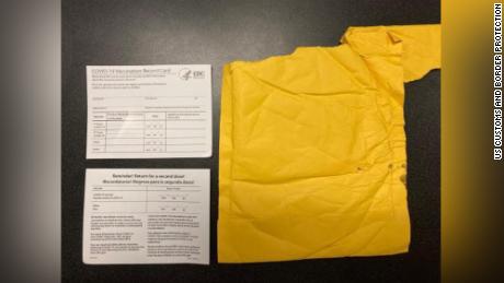US border agents in Tennessee have seized thousands of counterfeit Covid-19 vaccination cards
