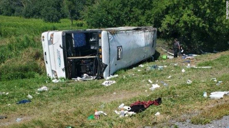 57 injured in crash of tour bus headed to Niagara Falls