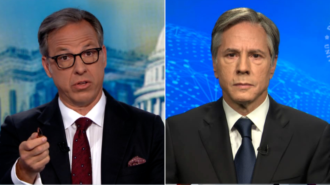 'You keep changing the subject': Jake Tapper presses Antony Blinken on ...