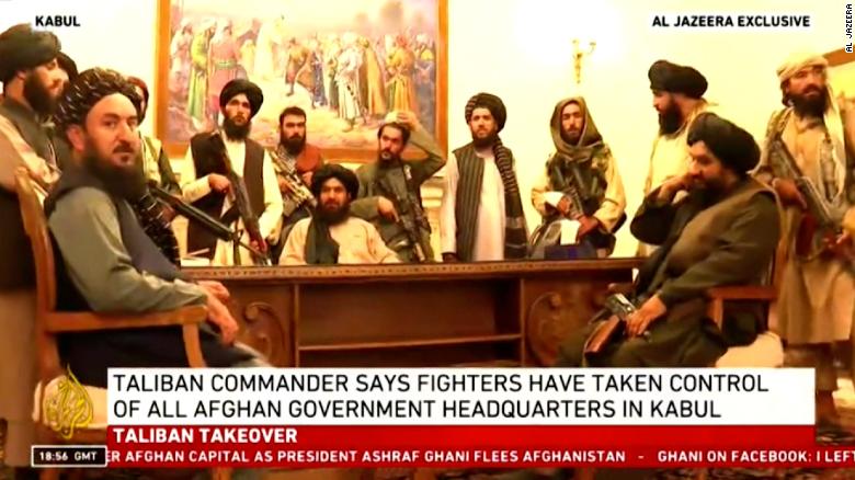 Video appears to show Taliban inside presidential palace in Kabul - CNN  Video