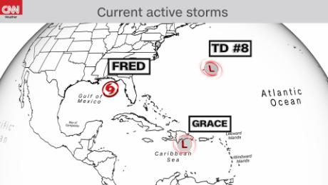 Tropical Depression Eight forms near Bermuda