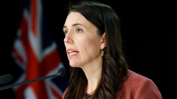 Prime Minister Jacinda Ardern speaks to media during a press conference at Parliament on August 17, 2021 in Wellington, New Zealand. 