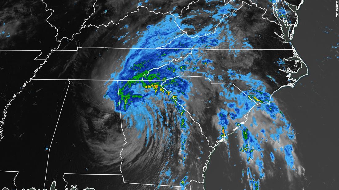 Tropical Depression Fred Continues To Deliver Flooding Rains Cnn Video