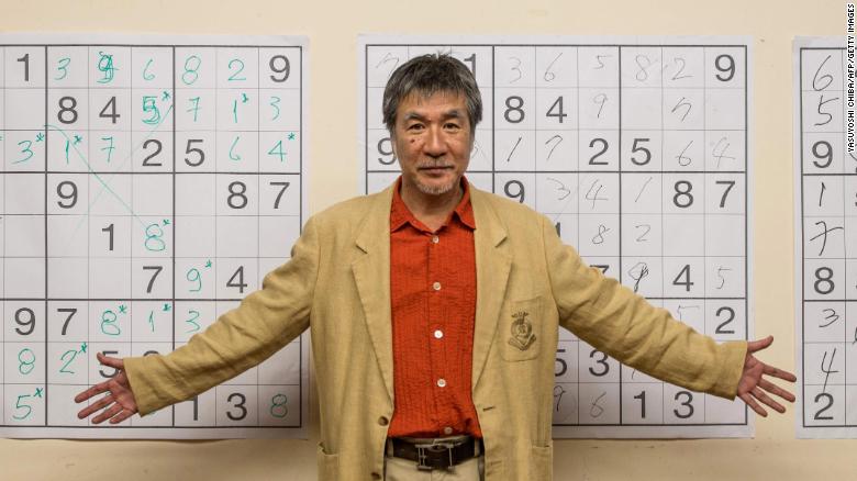 Japanese puzzle maker Maki Kaji, pictured here in 2012, died this month from bile duct cancer. He was known as the &quot;godfather of Sudoku&quot; for his hand in bringing the puzzle to the masses.