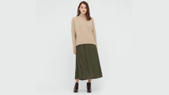 Uniqlo Wide Pleated Skirt