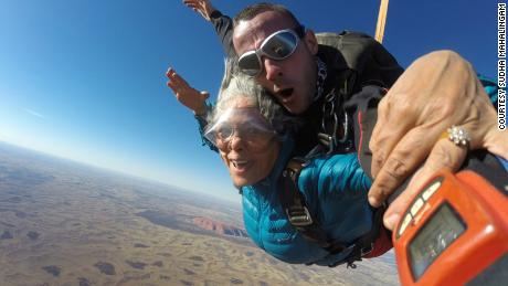 This 70-year-old Indian has traveled to 66 countries over the past 25 years.  And she don't slow down