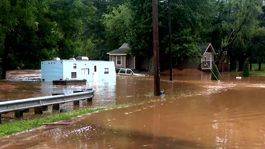 Tropical Depression Fred prompts flash flood warnings across the Appalachians of North Carolina