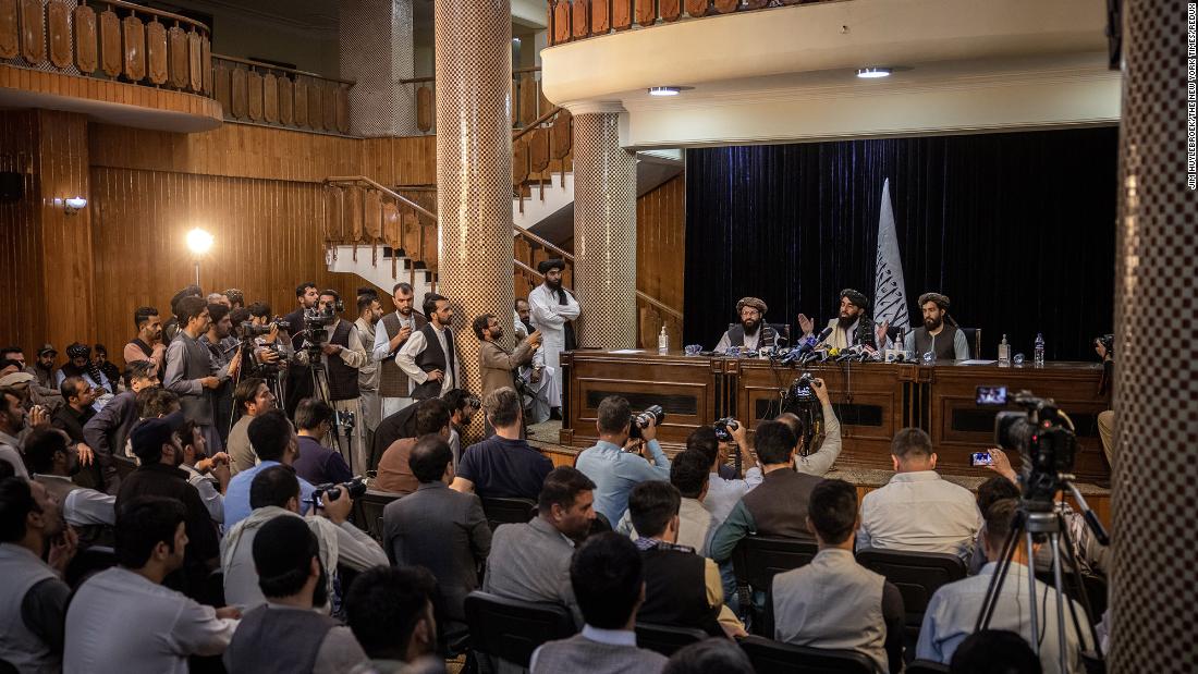 Taliban spokesman Zabihullah Mujahid addresses reporters in Kabul on August 17. &quot;We don&#39;t want Afghanistan to be a battlefield,&quot; he said. &quot;Today the fighting is over. ... Whoever was against the opposition has been given blanket amnesty.&quot; Those promises have been met with &lt;a href=&quot;https://www.cnn.com/2021/08/17/asia/afghanistan-taliban-withdrawal-tuesday-intl/index.html&quot; target=&quot;_blank&quot;&gt;skepticism by the international community.&lt;/a&gt; It was &lt;a href=&quot;https://www.cnn.com/2021/08/17/asia/afghanistan-taliban-withdrawal-tuesday-intl/index.html&quot; target=&quot;_blank&quot;&gt;the Taliban&#39;s first news conference&lt;/a&gt; since they took control of Kabul.