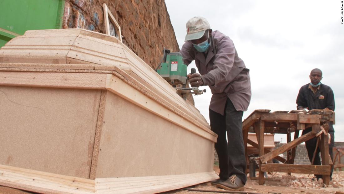 Kenya's coffin makers say Covid means they're busier than ever. Some still won't get vaccinated