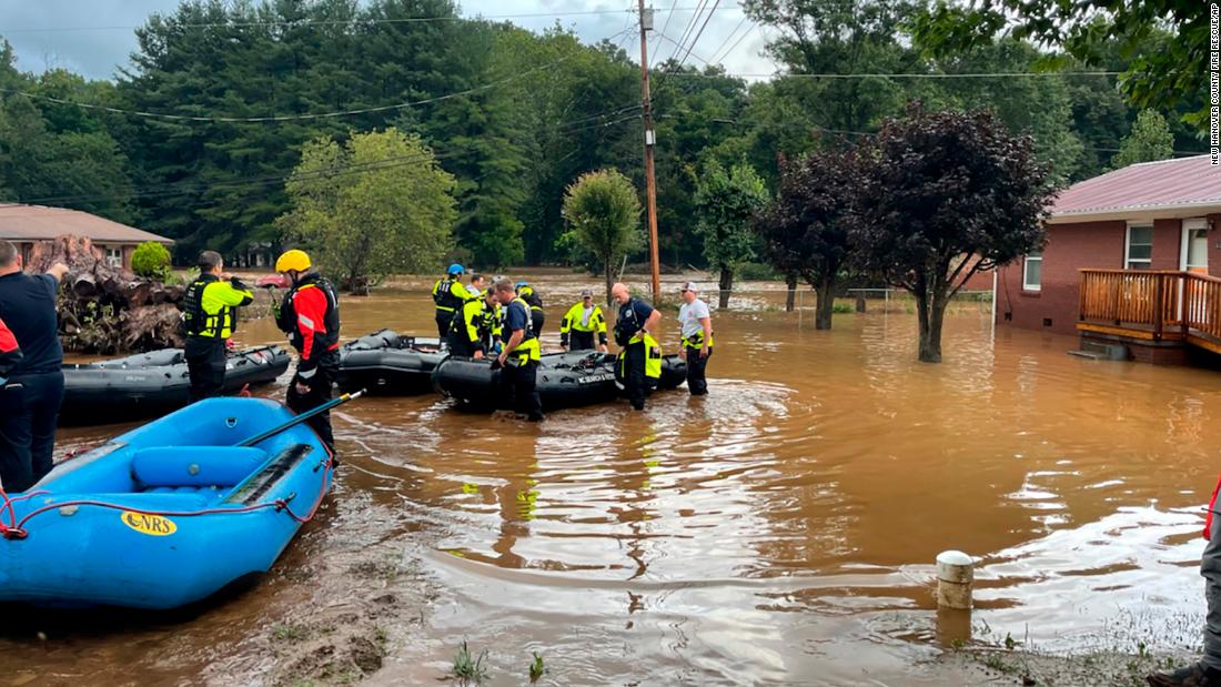 2 dead and 20 unaccounted for in NC flooding after Fred