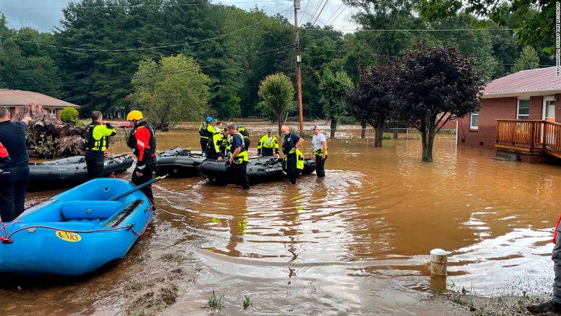 2 dead and 20 unaccounted for in North Carolina flooding after the remnants of Tropical Storm Fred slam area