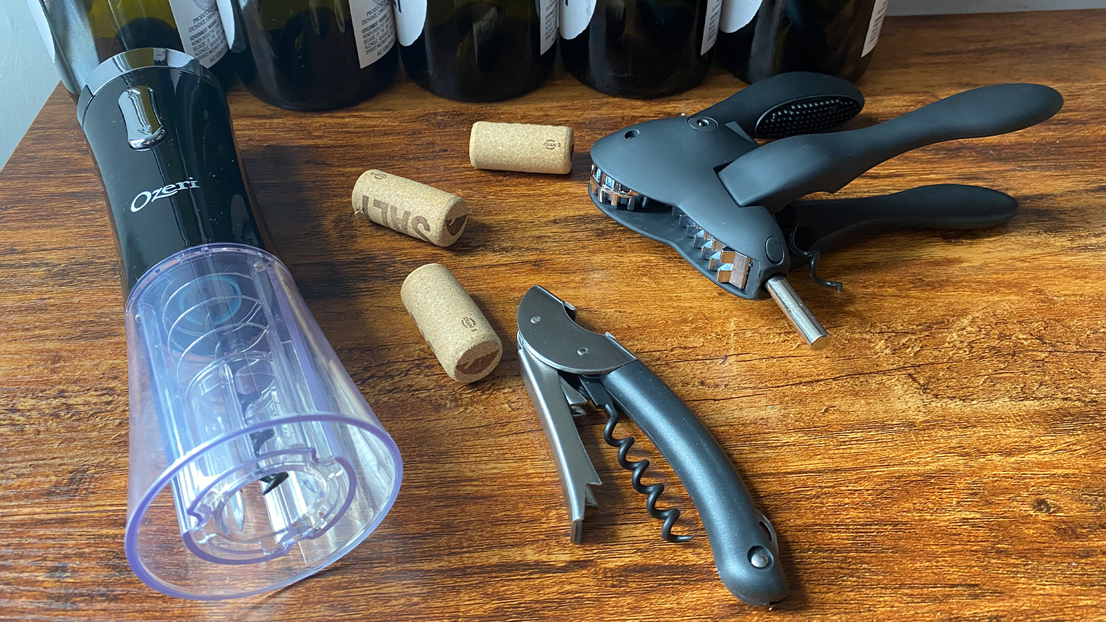 OXO Steel Vertical Lever Corkscrew wine bottle opener Barware Wine New 
