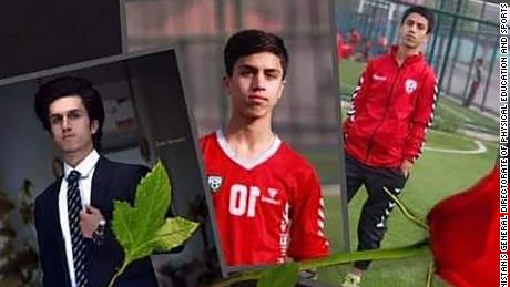 Zaki Anwari is seen in these images posted to Facebook by Afghanistan&#39;s General Directorate of Physical Education and Sports.