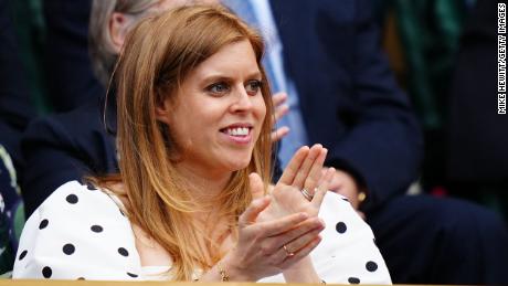 Princess Beatrice enjoyed a day at Wimbledon back in July. 