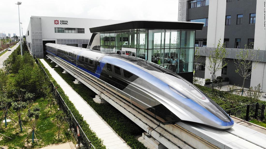 In China, a new Maglev high-speed train rolls off the production line in Qingdao, east China&#39;s Shandong Province, on July 20. It has a top speed of 600 km per hour -- currently the fastest ground vehicle available globally. 