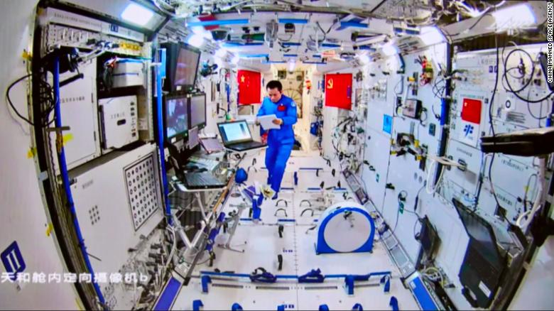 Chinese astronauts carried out their second spacewalk outside the core module of their planned space station on August 20.