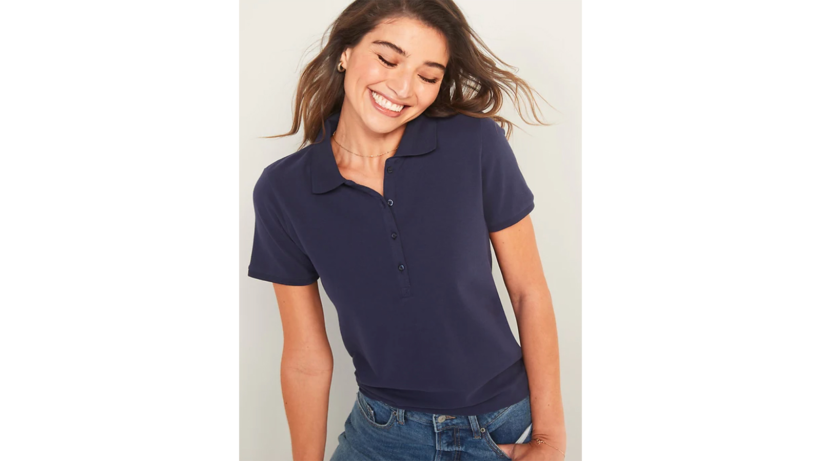 old navy black polo women's