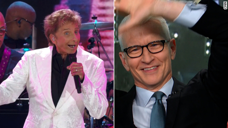 Anderson Cooper dances to Barry Manilow&#39;s impromptu performance on CNN