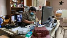 Vicky Zapata, who works for the city, has helped lead prayers for victims of Covid-19 and arranged food deliveries for those in quarantine.  Her close friends Carla and Sammy Balderis contracted Covid-19 in August.