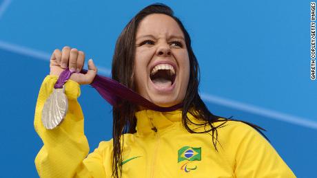 Edênia Garcia of Brazil is one of at least 30 athletes competing in the Tokyo Paralympics who identifies as LGBTQ. 