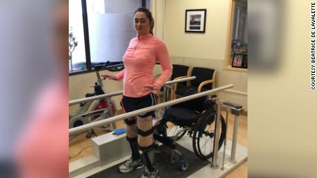De Lavalette, who lost both legs during the Brussels bombings in 2016, was unable to ride during her rehabilitation period, something she says &quot;was really hard.&quot;