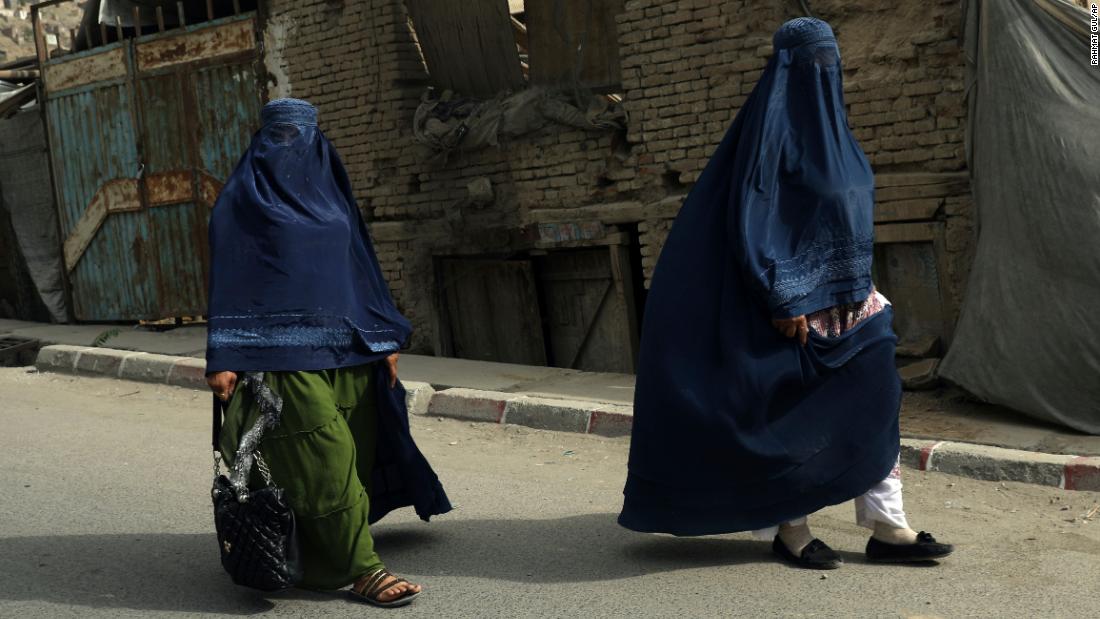 Taliban tell Afghan women to stay home from work because soldiers are 'not trained' to respect them