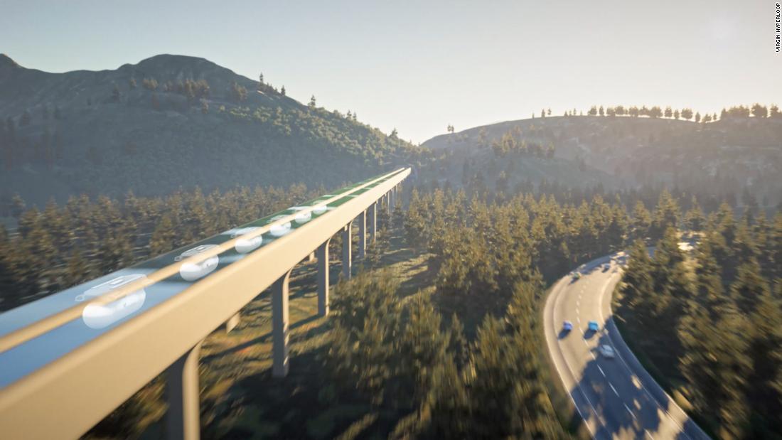 Virgin Hyperloop releases new video of 670 mph passenger pods