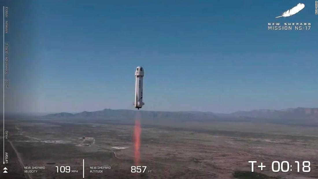 Blue Origin successfully completes first test flight with no passengers after Jeff Bezos trip