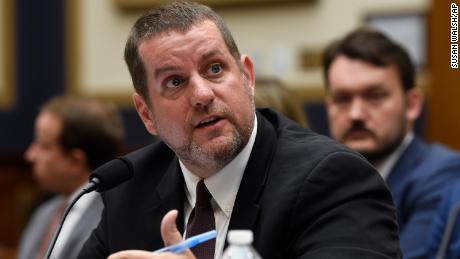 Matthew Masterson testifies on election security before the House Judiciary Committee hearing on Capitol Hill in Washington, on October 22, 2019.