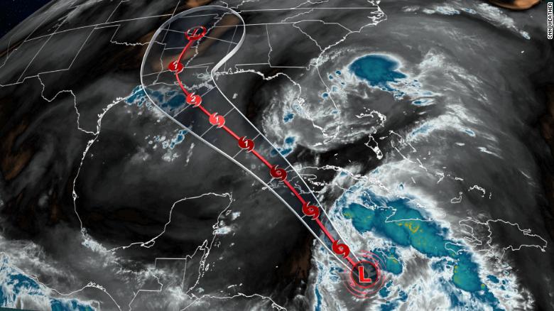 Tropical Depression Nine forms and will hit the US coast as a hurricane
