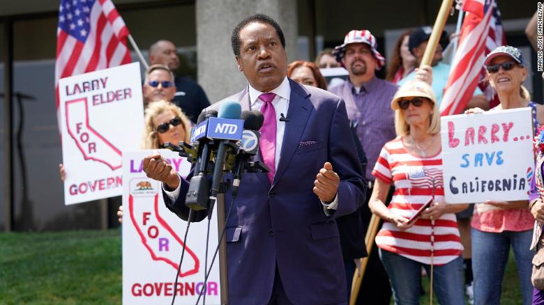 California recall contender Larry Elder makes misleading claim that young people don’t need Covid-19 vaccines