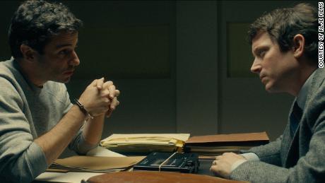 Luke Kirby as Ted Bundy and Elijah Wood as Bill Hagmaier in &#39;No Man of God&#39; (Courtesy of RLJE Films).