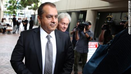 Former Theranos COO Ramesh &quot;Sunny&#39; Balwani leaves the Robert F. Peckham U.S. Federal Court on June 28, 2019 in San Jose, California. Former Theranos CEO Elizabeth Holmes and former COO Ramesh Balwani were apperaing in federal court for a status hearing, both facing charges of conspiracy and wire fraud for allegedly engaging in a multimillion-dollar scheme to defraud investors with the Theranos blood testing lab services.