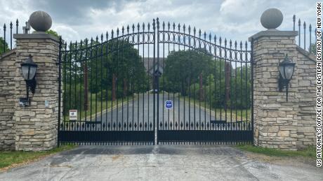 An undated photo provided by prosecutors shows the gates of R. Kelly&#39;s Olympia Fields house, which also served as the &quot;Chocolate Factory&quot; recording studio.