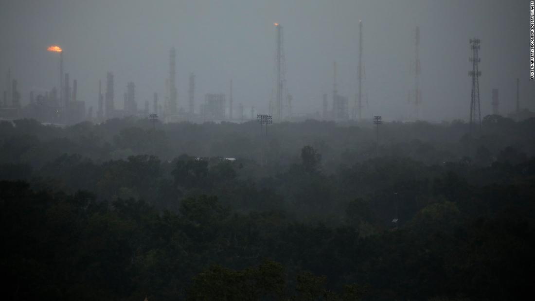 The Royal Dutch Shell refinery in Norco, Louisiana, is seen as Hurricane Ida makes landfall Sunday. More than 95% of the Gulf of Mexico&#39;s oil production facilities have been shut down, regulators said, indicating the storm&#39;s &lt;a href=&quot;https://www.cnn.com/2021/08/29/business/hurricane-ida-oil-industry-disruption/index.html&quot; target=&quot;_blank&quot;&gt;significant impact on energy supply.&lt;/a&gt;