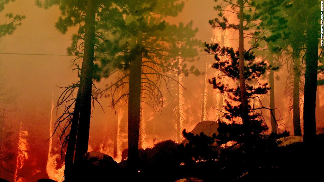 The Caldor Fire has prompted evacuation warnings for those still remaining Lake Tahoe Basin