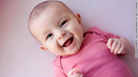 Researchers found that infants laugh in a similar pattern to great apes.