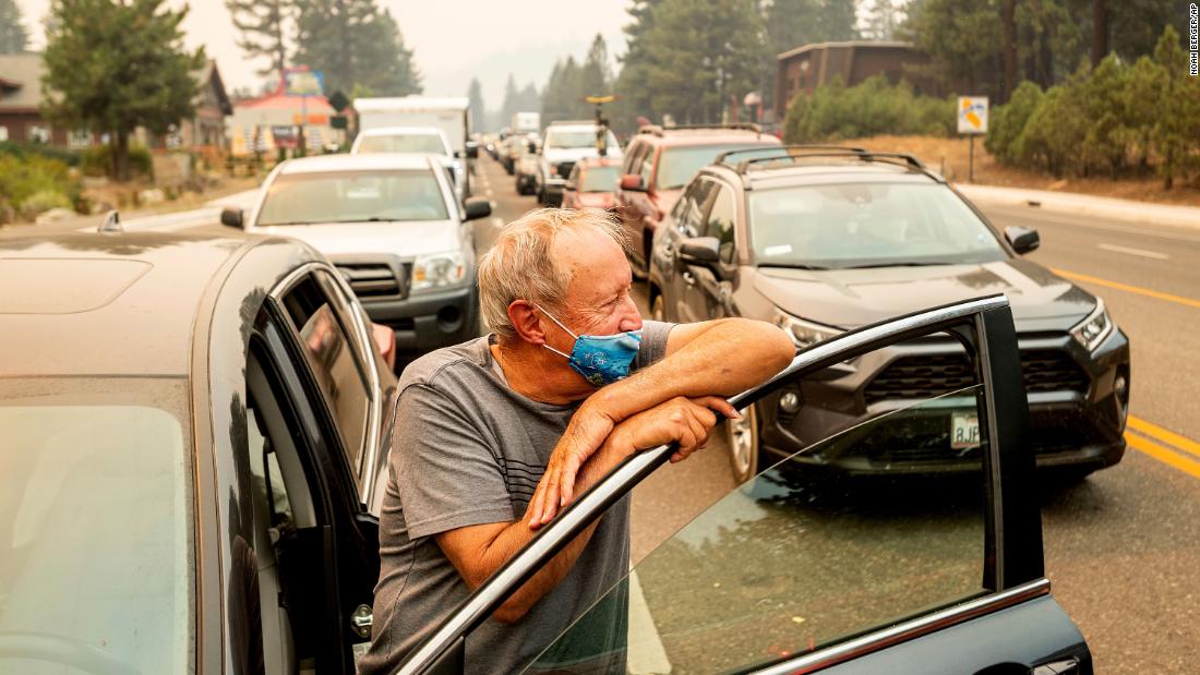 Caldor Fire prompts states of emergency in Nevada and California, with more than 50,000 told to evacuate the Lake Tahoe region