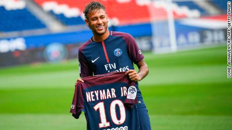 Spending on international transfer fees over the last decade, a study by world governing body FIFA said. The most spent on a player was Paris Saint-Germain&#39;s €222 million ($262.45 million) deal to bring Neymar (right) from Barcelona in 2017.