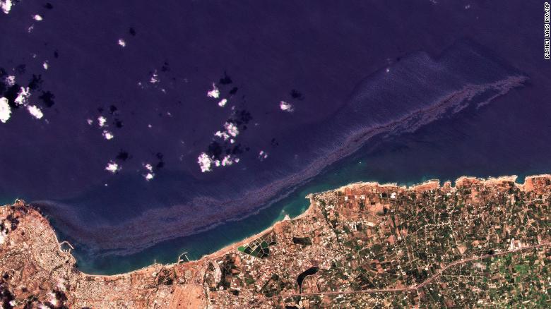 Syrian oil spill spreads across the Mediterranean and could reach Cyprus on Wednesday