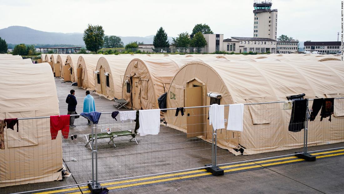 US operation to get 14,000 people off an airbase in Germany is far from over