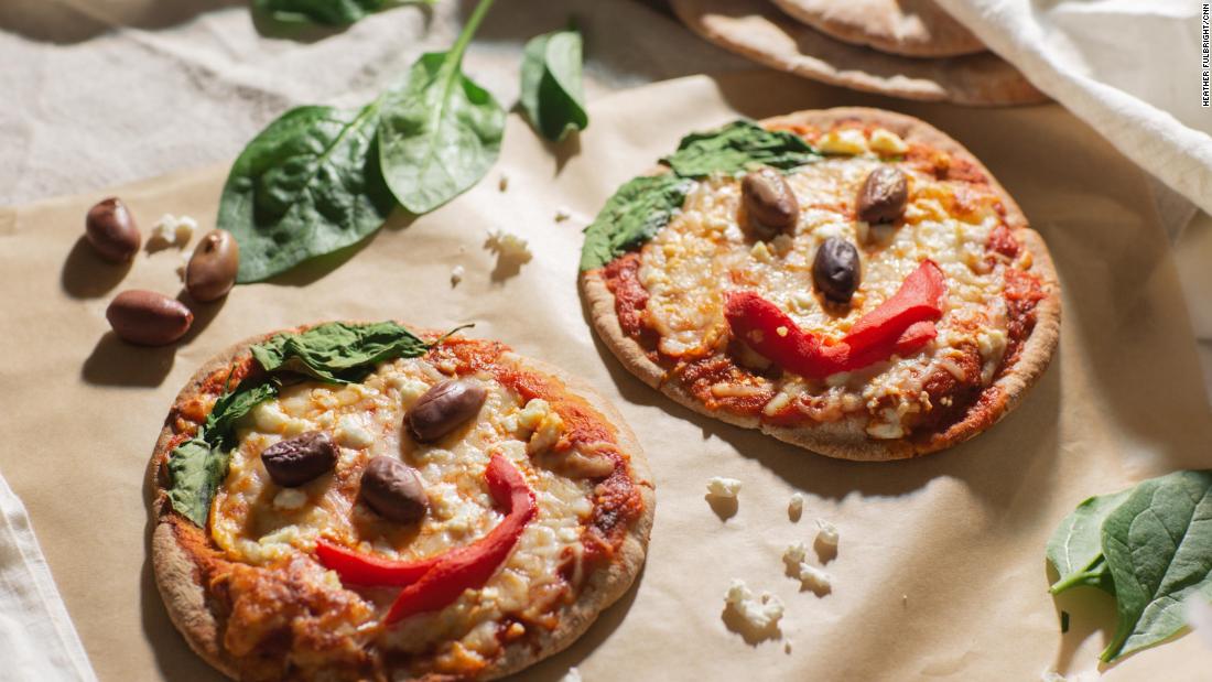 Mediterranean Pita Bread Pizza