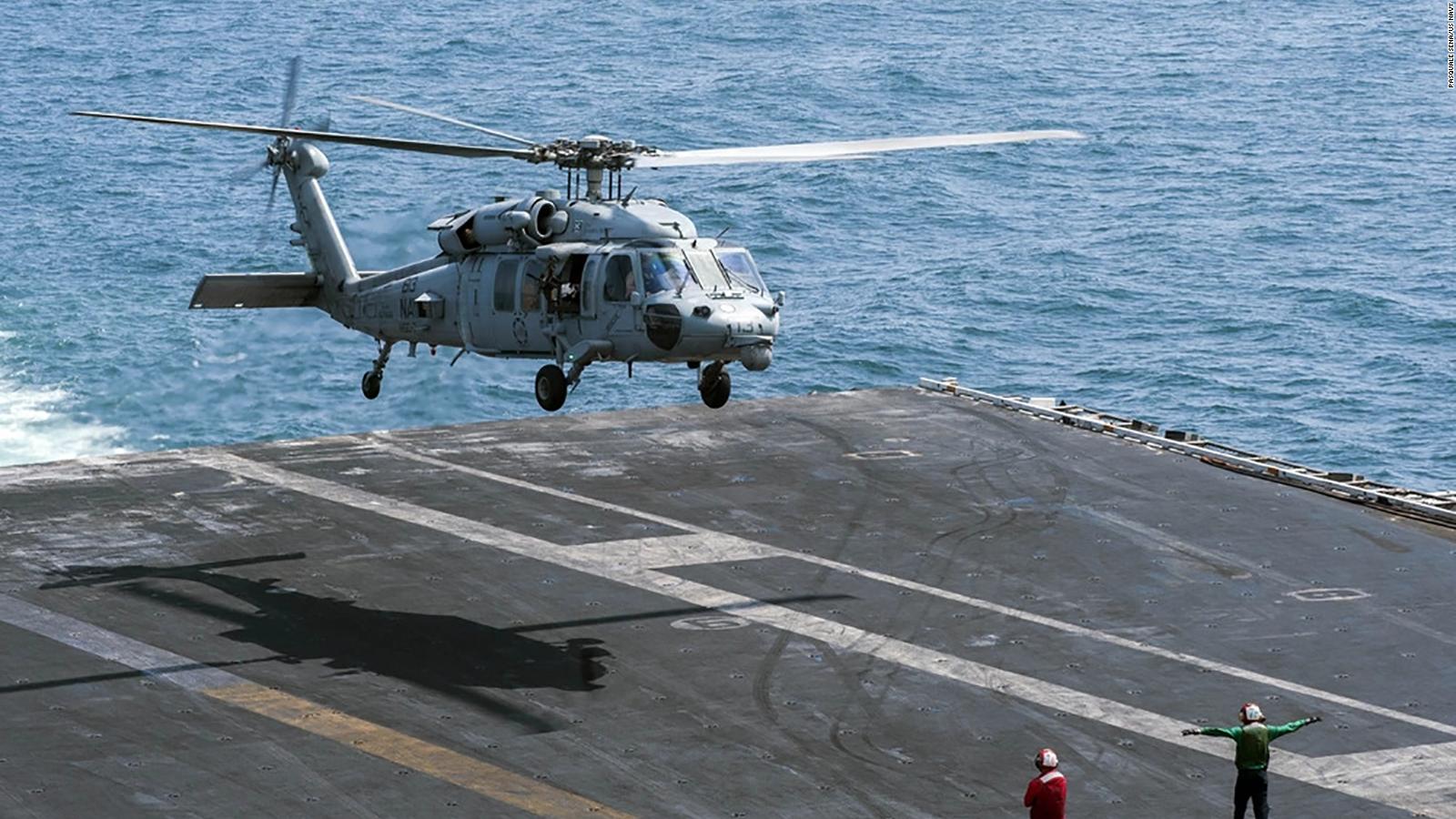 US Navy helicopter crashes off the San Diego coast. 5 crew members are