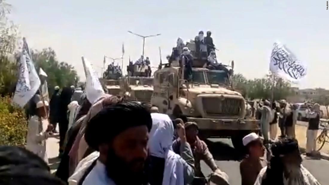 Taliban show off captured weapons at Kandahar victory parade