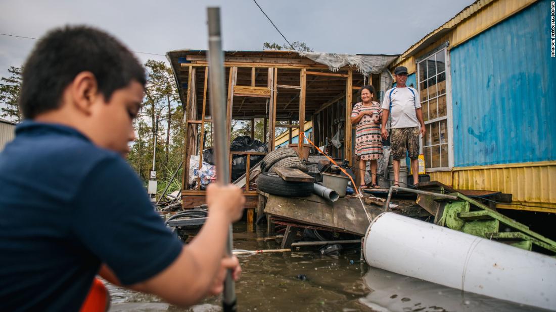 The Maldonado family stands outside their damaged home in Barataria, Louisiana, on August 31. &quot;I&#39;ve lost everything in my trailer because of the hurricane,&quot; said Fusto Maldonado when asked about the storm&#39;s impact. &quot;I&#39;ve lost everything, my family has lost everything, and we&#39;re now trying to find help. We all live in this area and now it&#39;s all gone.&quot;