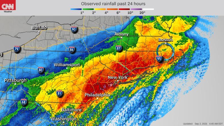 Remnants of Ida cause deadly flash flooding in the Northeast