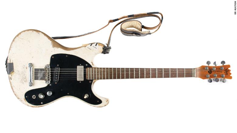 A scratched-up piece of New York punk rock history — Johnny Ramone’s guitar — is up for auction