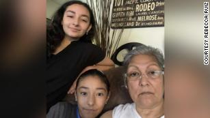 After losing her husband to Covid-19, Rebecca Ruiz is home schooling her two granddaughters because she fears they could catch the coronavirus at school. 